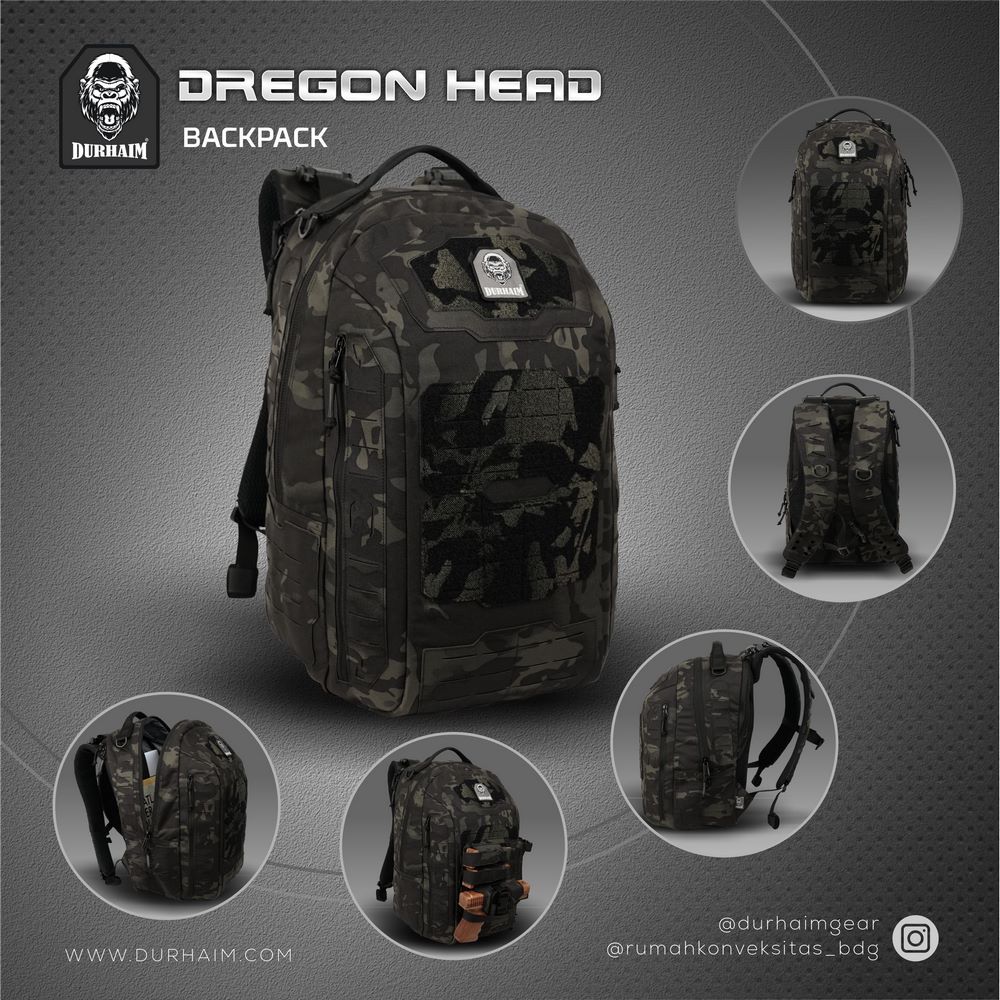 DREGON HEAD MULTICAM BLACK