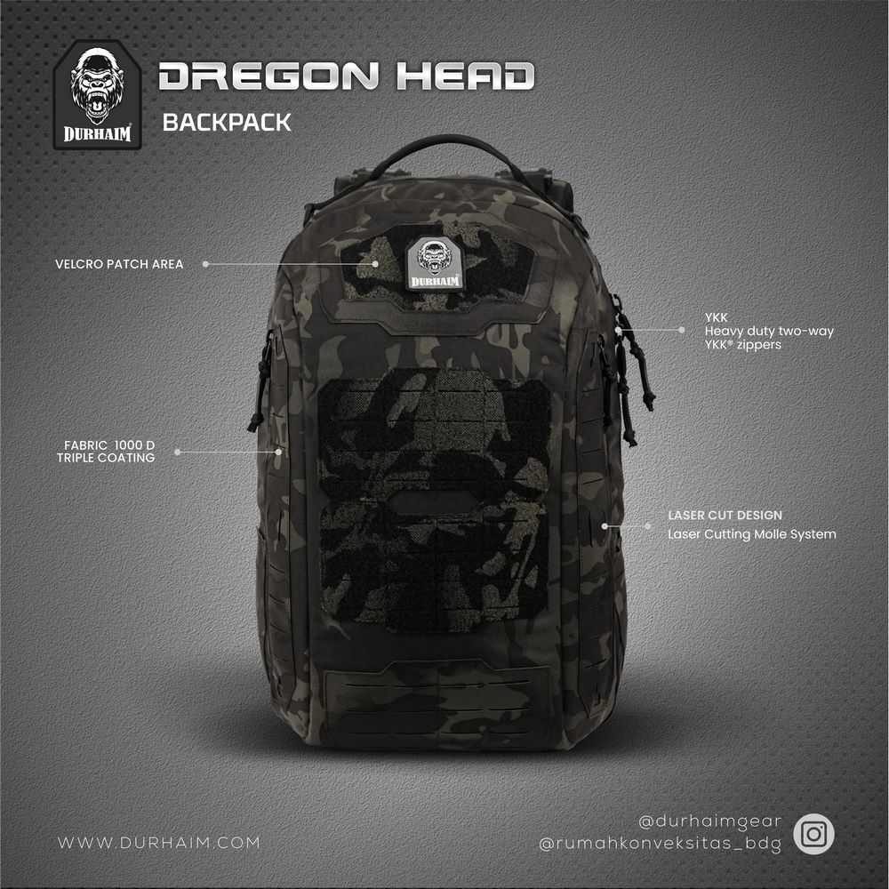 DREGON HEAD MULTICAM BLACK - Image 3