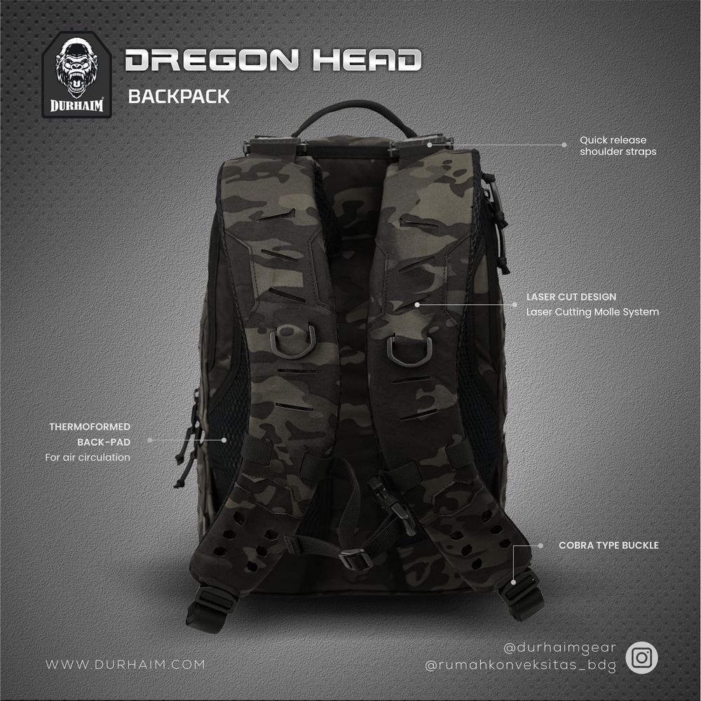 DREGON HEAD MULTICAM BLACK - Image 4