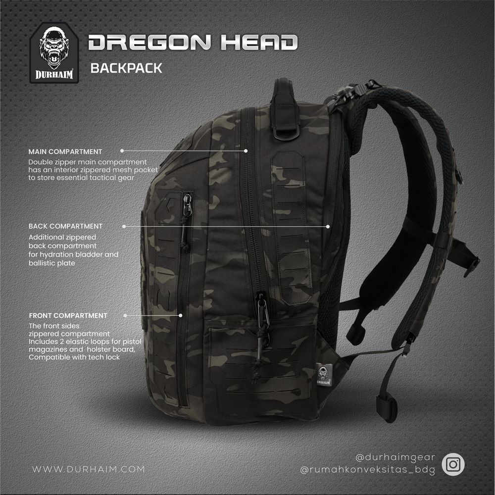 DREGON HEAD MULTICAM BLACK - Image 5